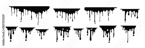 Paint Drips vector illustration 