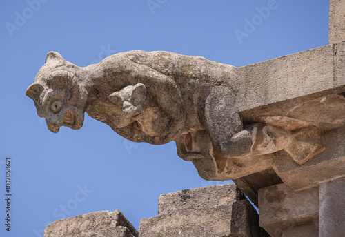 Gargoyle at Xàtiva Castle (Castillo de Xàtiva / Castell de Xàtiva), Xàtiva, Spain