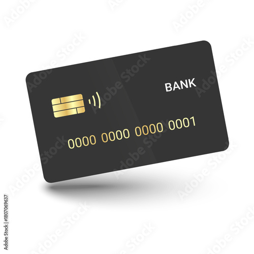Credit card isolated on white background Credit and debit card vector illustration