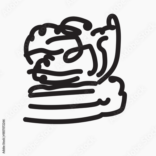hand drawn vector illustration of an illustration of a bottle of beer