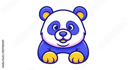 Cute Panda Cartoon Character Illustration