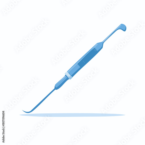 Medical surgical instrument with curved tip for delicate procedures