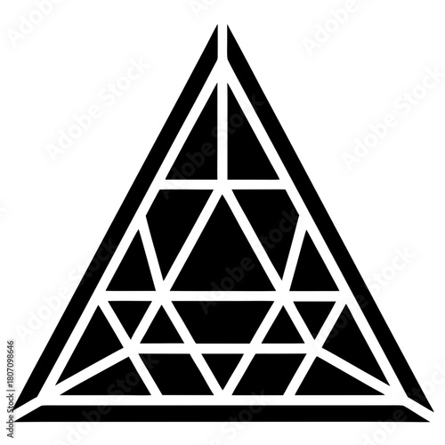 black and white pyramids