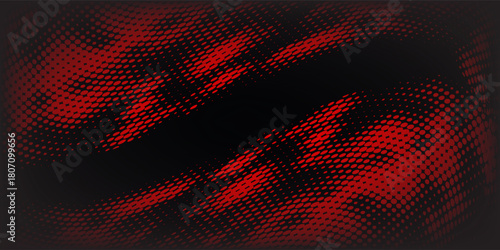 Red gradient with halftone abstract background for backdrop or presentation