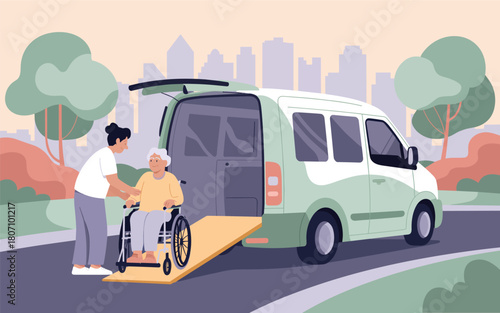 Assistance with mobility and transport for the elderly and disabled
