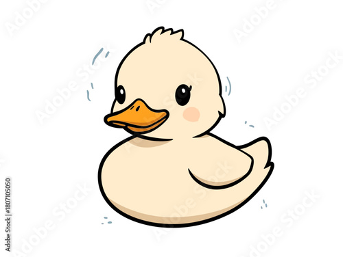 Cute Duck Cartoon Design Very Cool