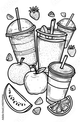 Fruit smoothies to go