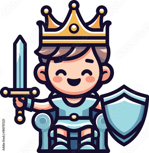 王様になった勇者のイラスト