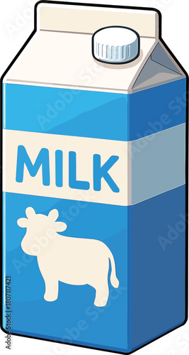 牛乳パックのイラスト