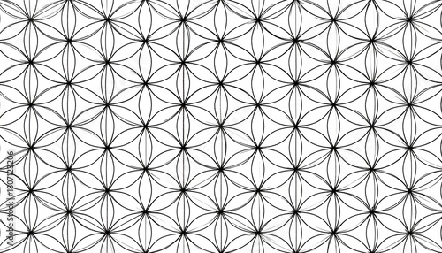 Geometric pattern of overlapping circles.