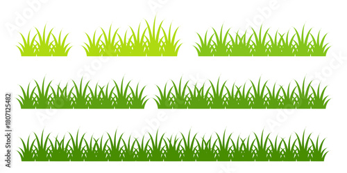 green grass illustration, sustainable grass nature, grass design in flat style