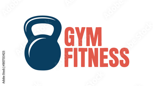 Gym fitness kettlebell workout