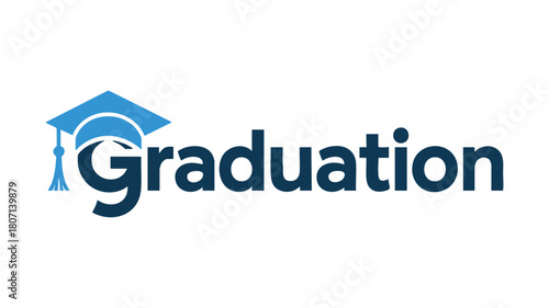 Graduation cap education logo