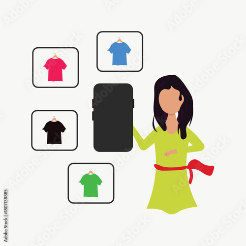 Black Friday Shopping Illustration