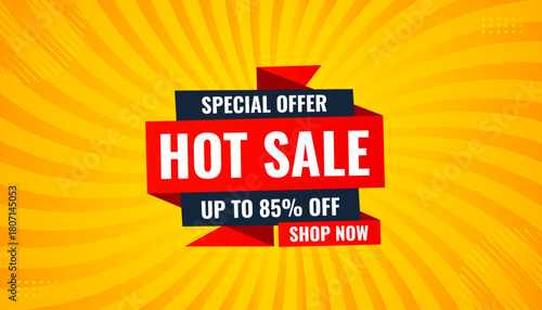 Hot sale price offer deal vector labels templates. Product discount festival tag design. Super Sale pormotion banner template. Flat sale Vector Illustration.