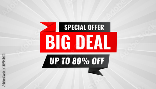 Big Deals Sale Banner Design Sale template. Best deal banner, Sales banner Vector design promotion for digital and print market