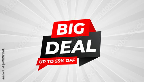 Big Deals Sale Banner Design Sale template. Best deal banner, Sales banner Vector design promotion for digital and print market