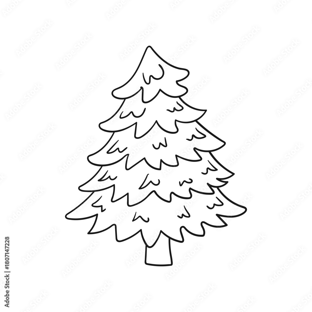 Fototapeta premium Christmas icon. Design for postcards, flyers, banners
