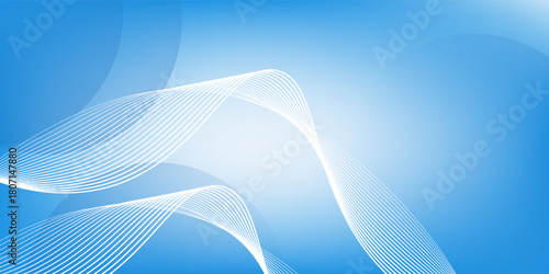 Gradient abstract background with circular line patterns. Vector illustration modern