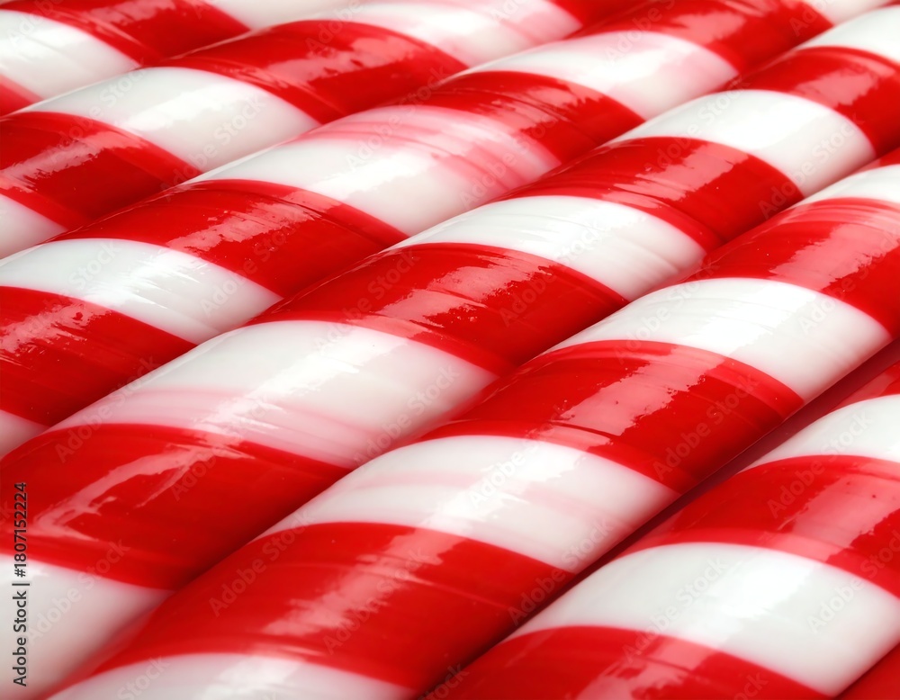 Fototapeta premium Colorful striped candy cane background image.