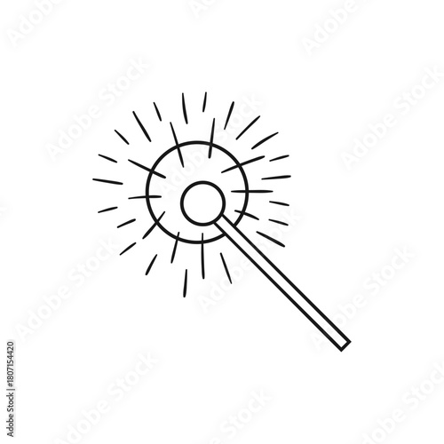 Christmas icon. Design for postcards, flyers, banners