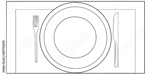 Elegant Dinner Two: Timeless Classic | Clean, isolated vector art for creative projects.