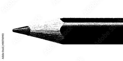 Sharpened Focus: Art Simplicity Pencil Paper | Clean, isolated vector art for creative projects.