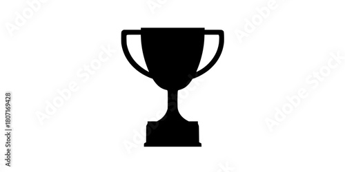 Award Victory - Silver Cup Success | Clean, isolated vector art for creative projects.