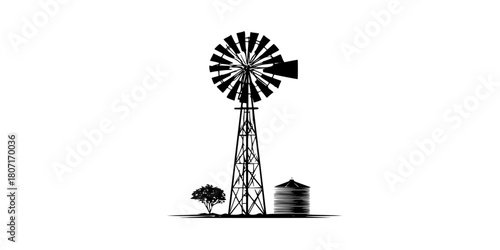 Silent Vigil Prairie | Clean, isolated vector art for creative projects.