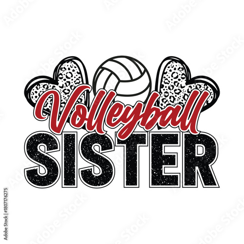 volleyball vibes svg leopard print sporty quote design volleyball lover digital download athletic craft