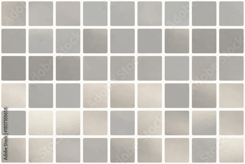 Natural grid tile seamless pattern. Square shapes design. Vector. Classic brown colours.