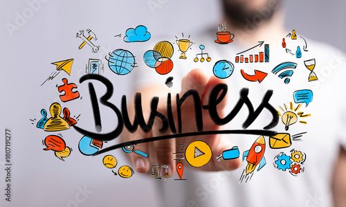 Dynamic business concept vi...