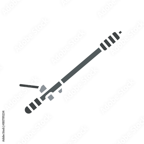 Steering rack black line icon. Vector isolated element