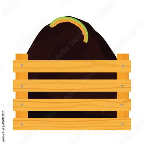 Compost box. Farming and gardening