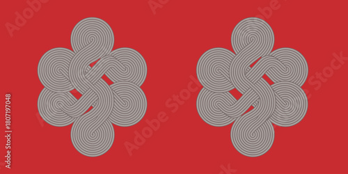 Endless eternity knot design 