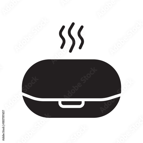 portable aroma diffuser black line icon. Vector isolated element