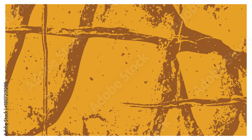 Grunge texture background with an abstract design in shades of brown and yellow vector illustration