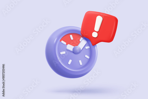 3d red danger attention for help or emergency notice alert on rescue warning. loud alert important for security urgency concept. 3d warning urgent buttons icon vector render illustration