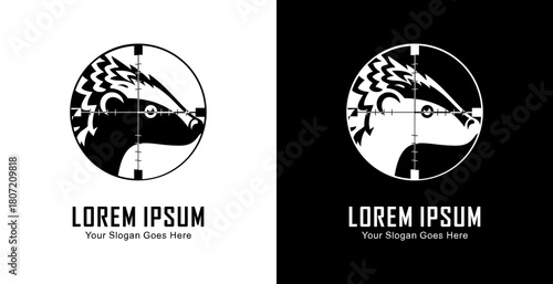 The logo design is in the shape of a pangolin's head which is in the shot