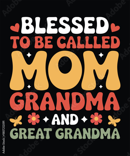 Soon To Be Grandma Family Announcement Typography Design For Year 2025 Apparel