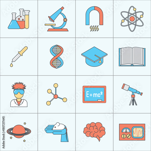education icons set
