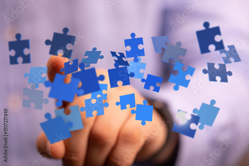 Abstract image of puzzle pi...