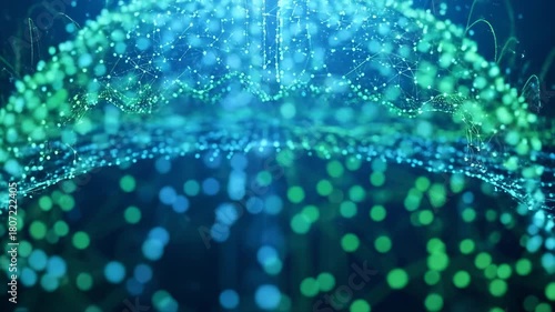 Conceptual Big Data and Global Communication Network Animation.