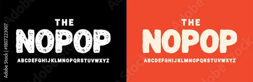 hand drawn rough vector font. rough style and rough textured style alphabet