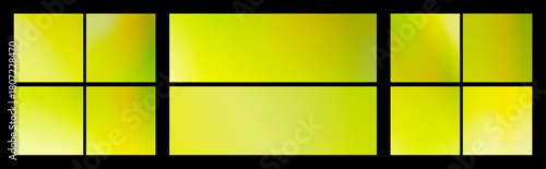 An abstract warm light yellow and yellow-green gradient, smoothly creating a uniform background for attractive website headers and footers. An abstract composition with flowing shapes.