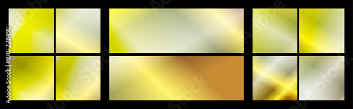 An abstract warm light yellow and yellow-green gradient, smoothly creating a uniform background for attractive website headers and footers. An abstract composition with flowing shapes.