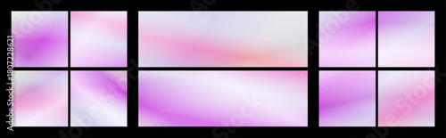 Composition of modern abstract backgrounds, different color gradients, original background	