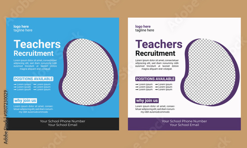 Teachers Hiring Social Media Post Template