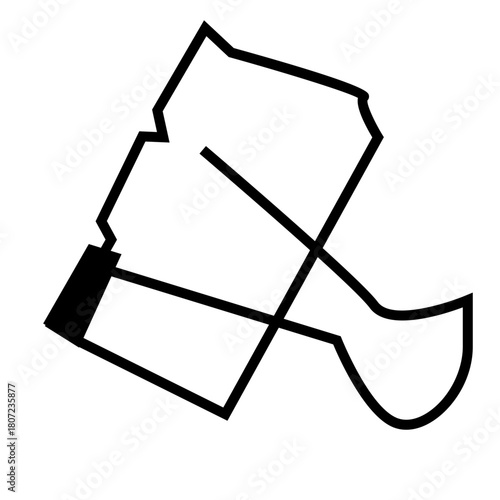 vector illustration of a paper clip icon