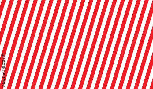 Striped candy cane seamless pattern for Christmas or New Year decoration, red and white diagonal stripes background